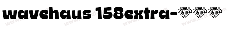 wavehaus 158extra字体转换